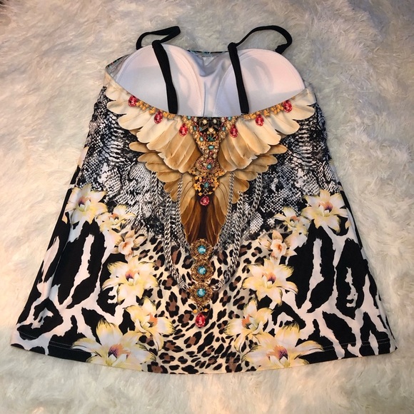 ✨VENUS Animal print Tankini with Graphic Embellishments✨ - Picture 9 of 16